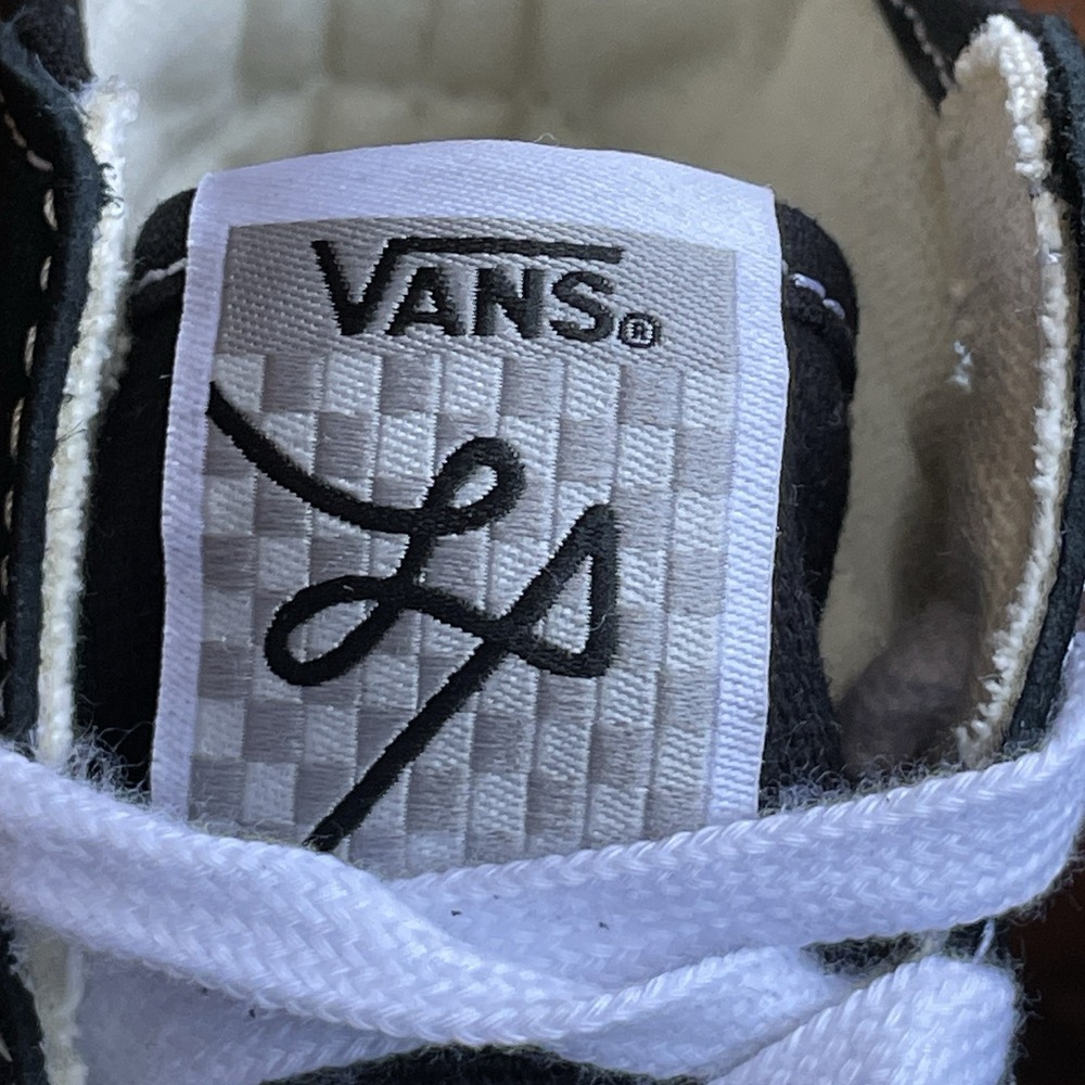 VANS The Lizzie Shoe Suede Canvas Black White Sneaker Unisex Male 5.5 / Female 7 - Picture 12 of 16